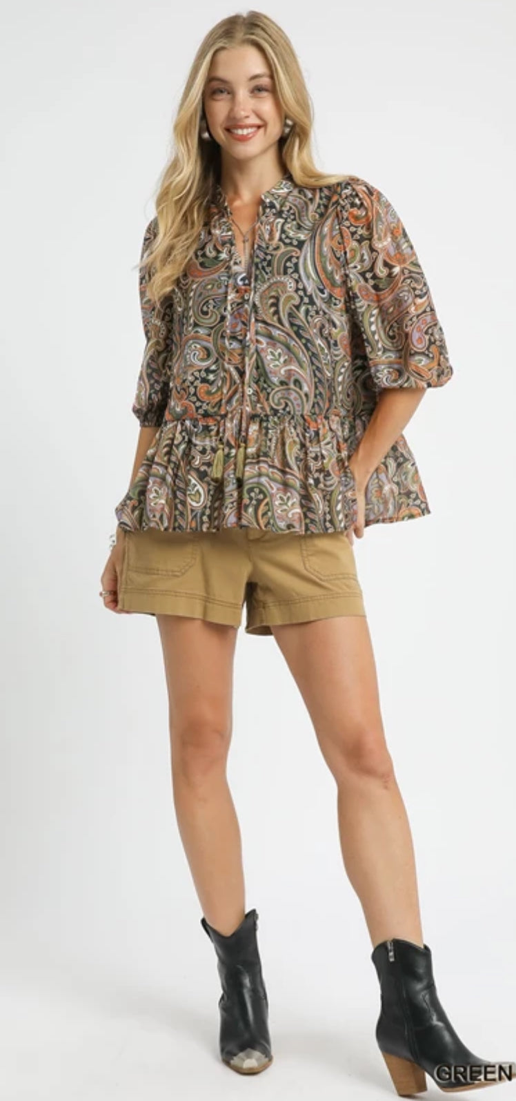Angie Ruffle Baby Doll Top