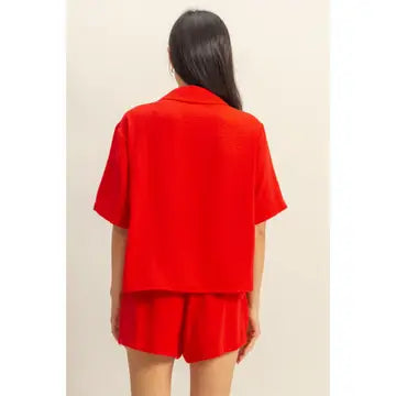 Grace Linen Red Set