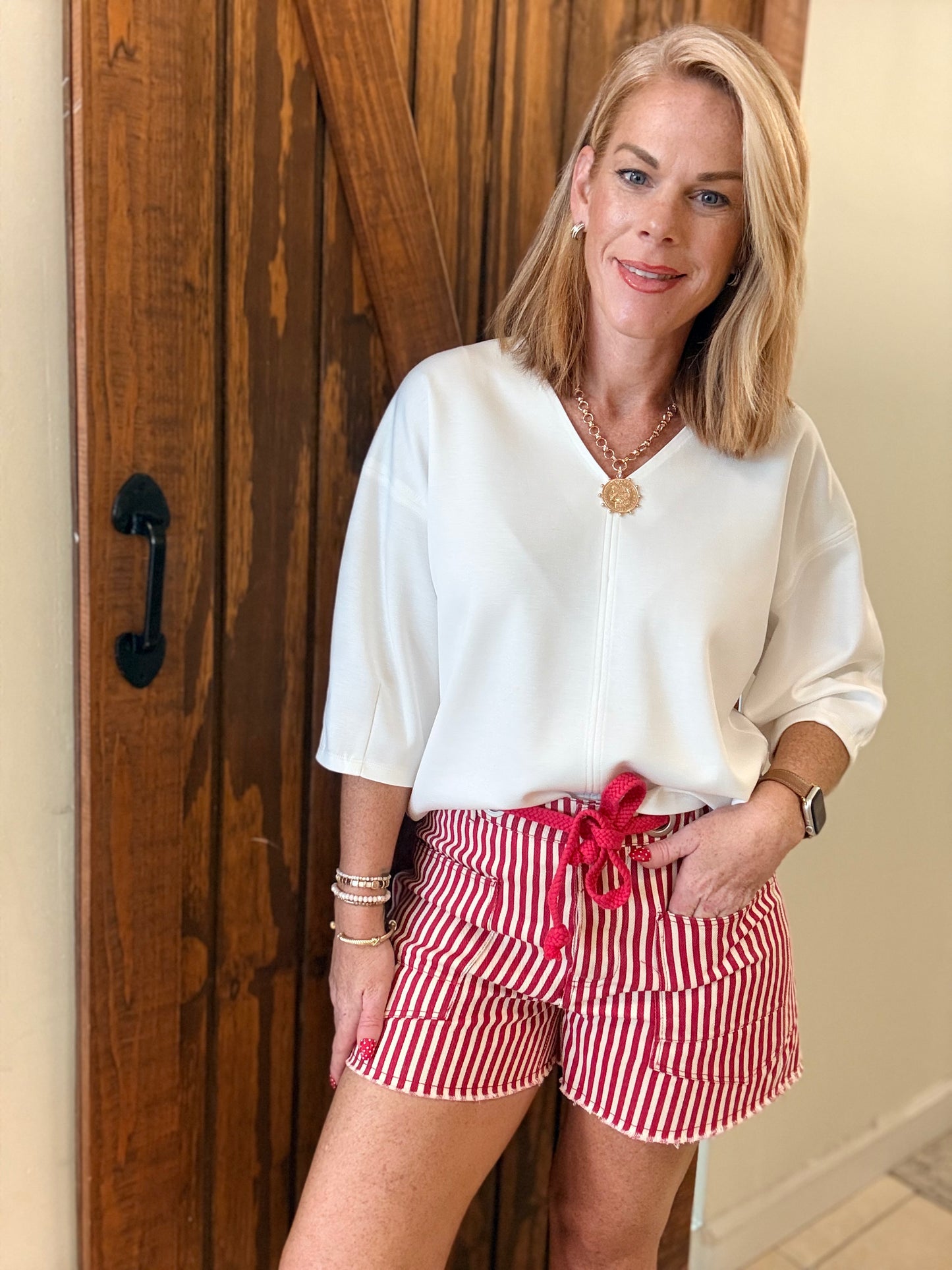 The Riviera Stripe Shorts