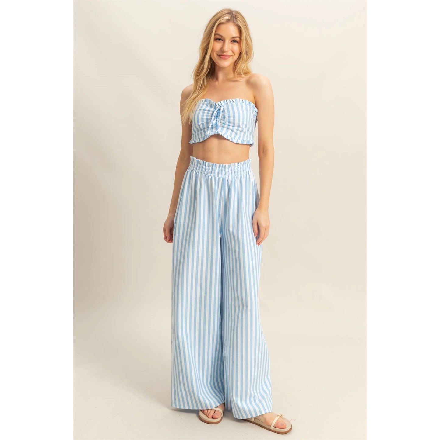 Sawyer Stripped Blue Set