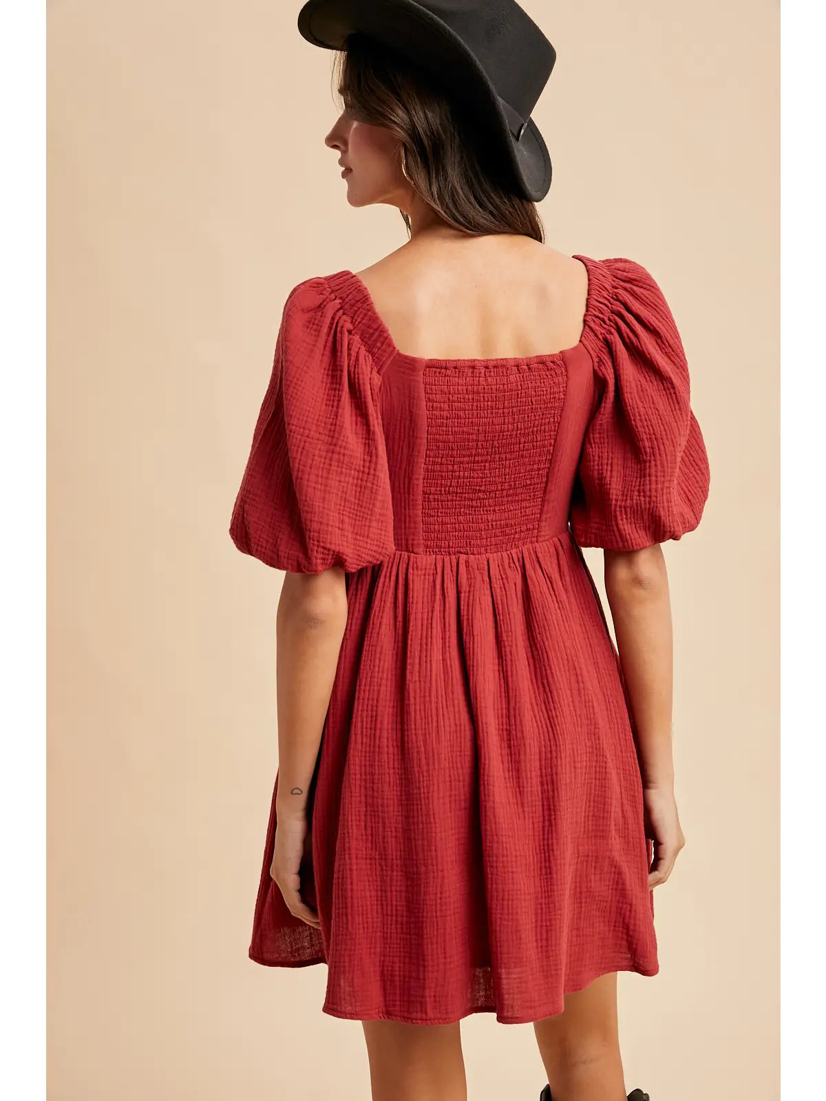 Chloe Red Swing Dress