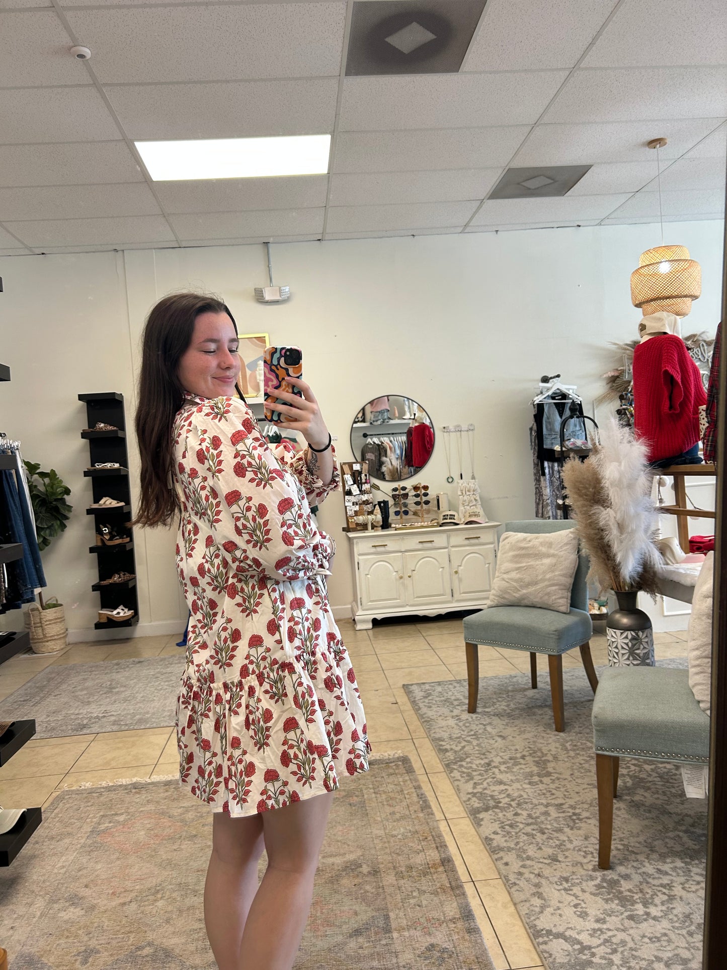 Clairs Peplum swing Dress