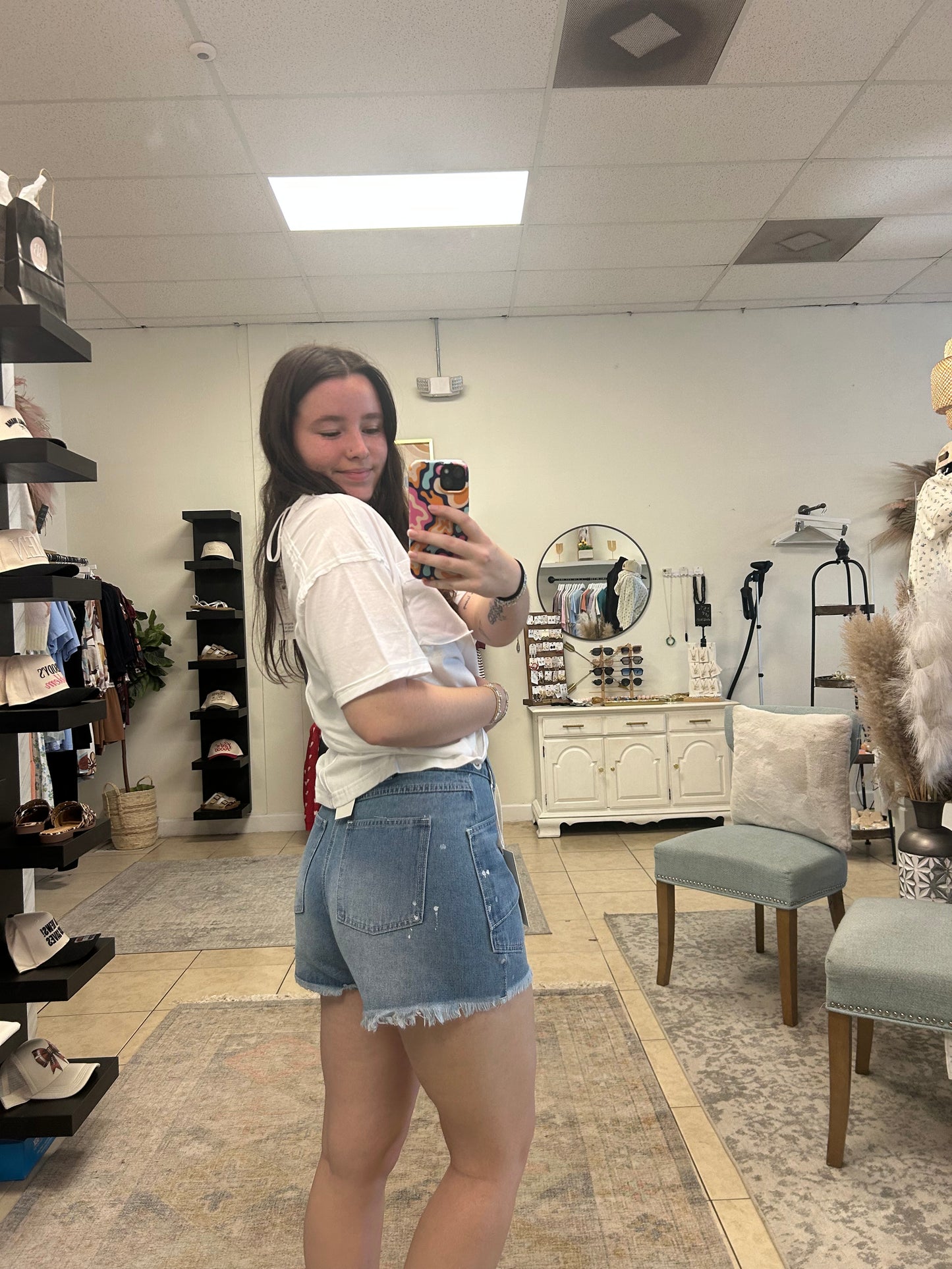 Poppy Painted Shorts