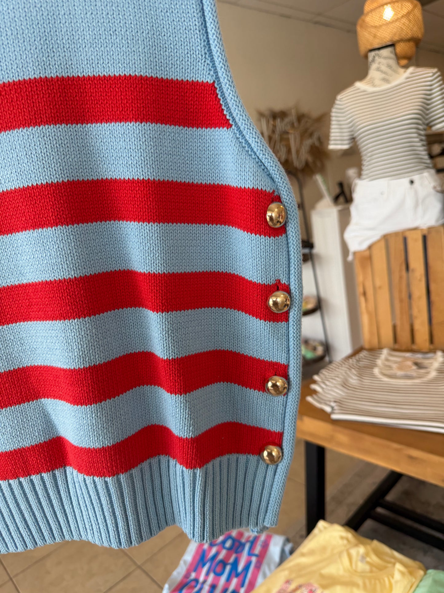 Americana Stripe Vest