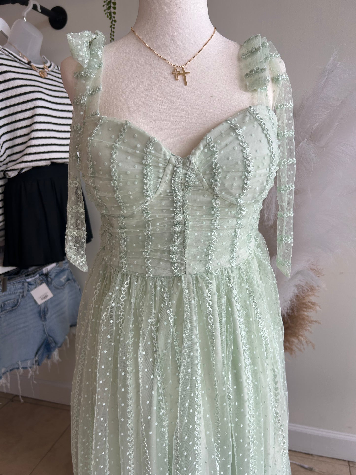 Graceful in Green Dress