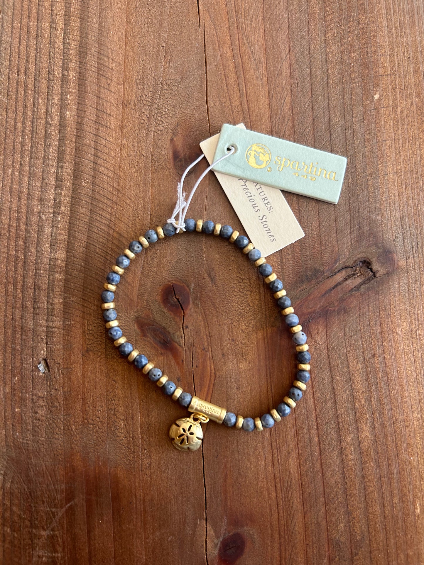 Calm Waters Stretch Bracelet 4mm Blue Coral