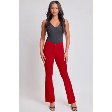 Sutton Wide Leg Red Denim
