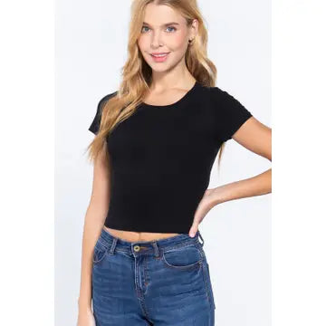 YOUR BASIC CROP TEE