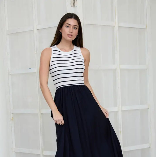 Aly Striped Maxi Dress