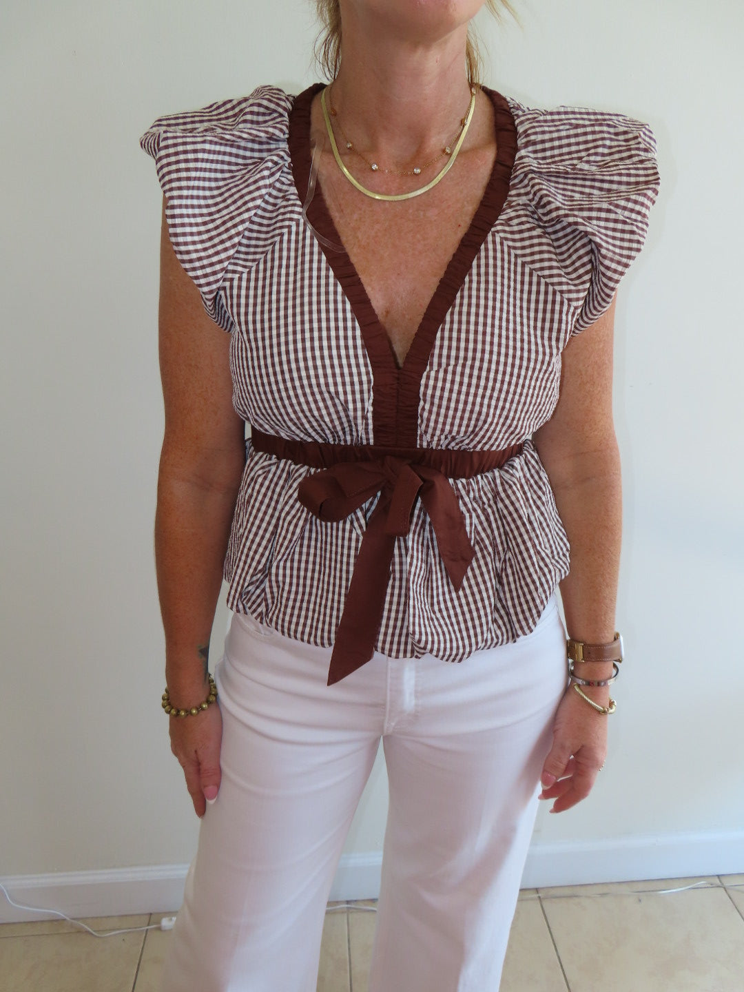 Lynlee Plaid Top