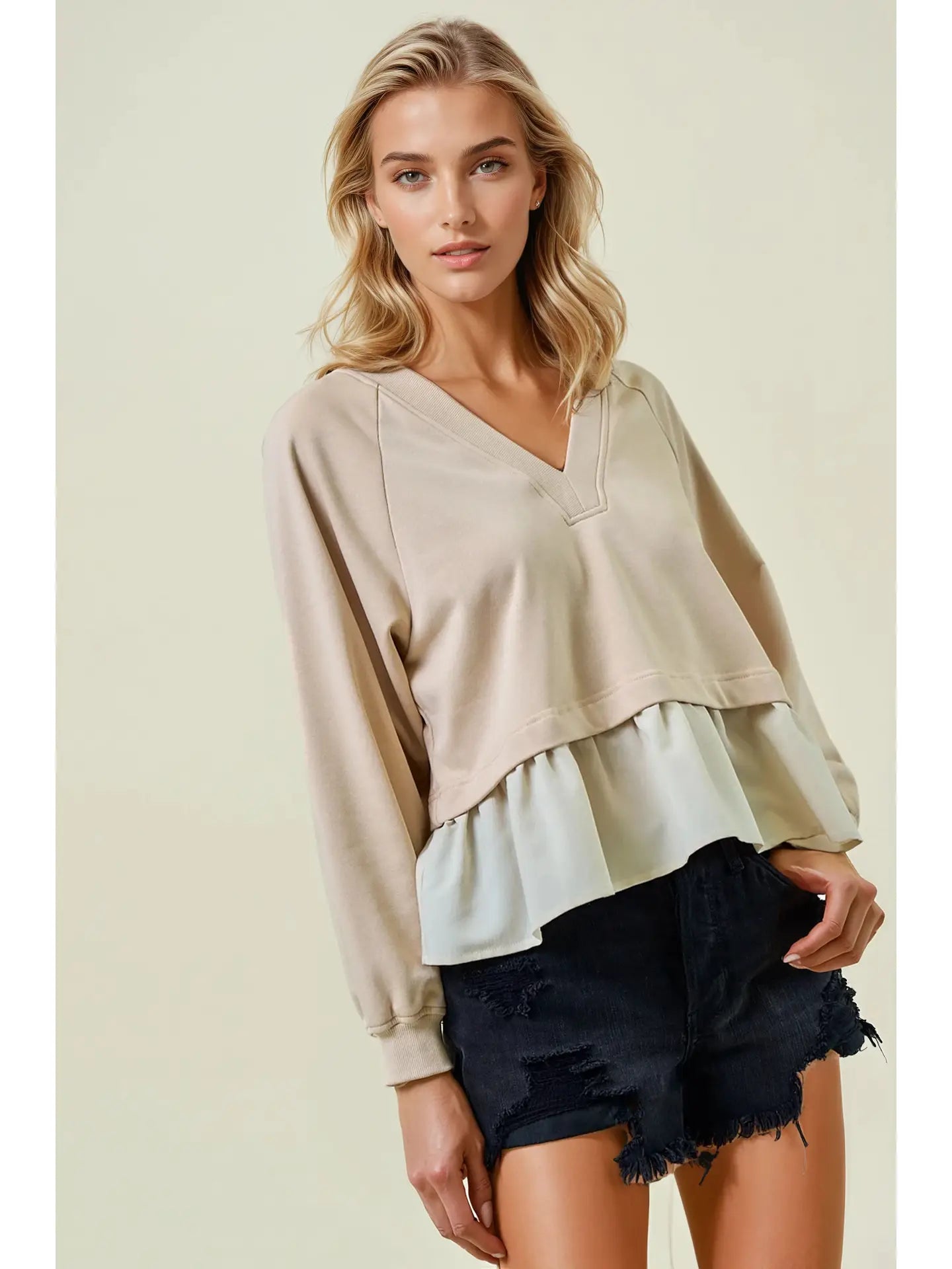 Taylor Peplum Sweatshirt