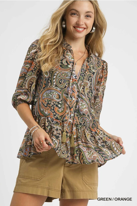 Angie Ruffle Baby Doll Top