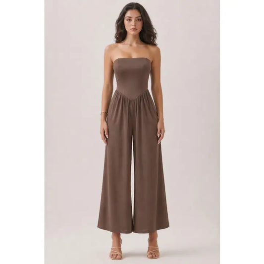 Elevated Edge Strapless Jumpsuit