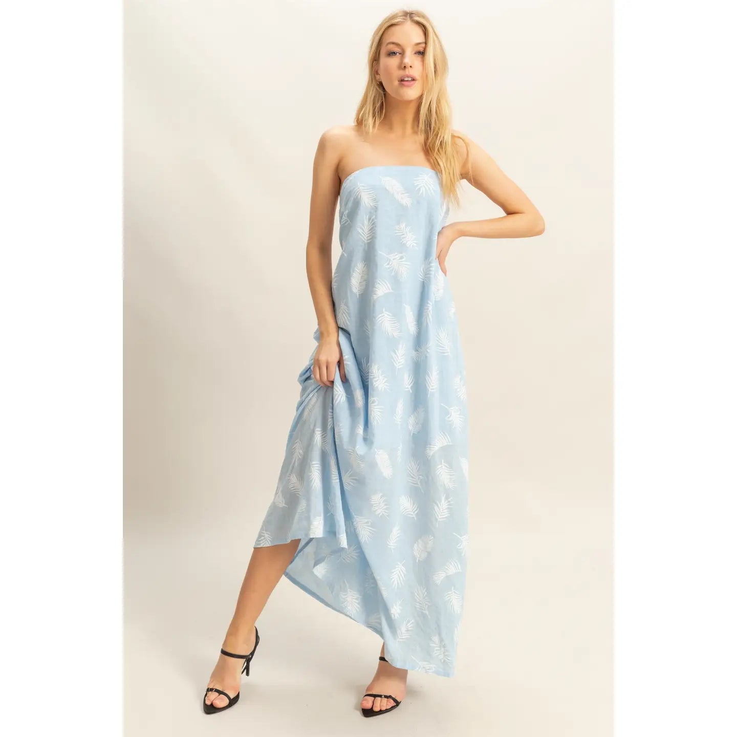 Bree Feather Maxi Dress