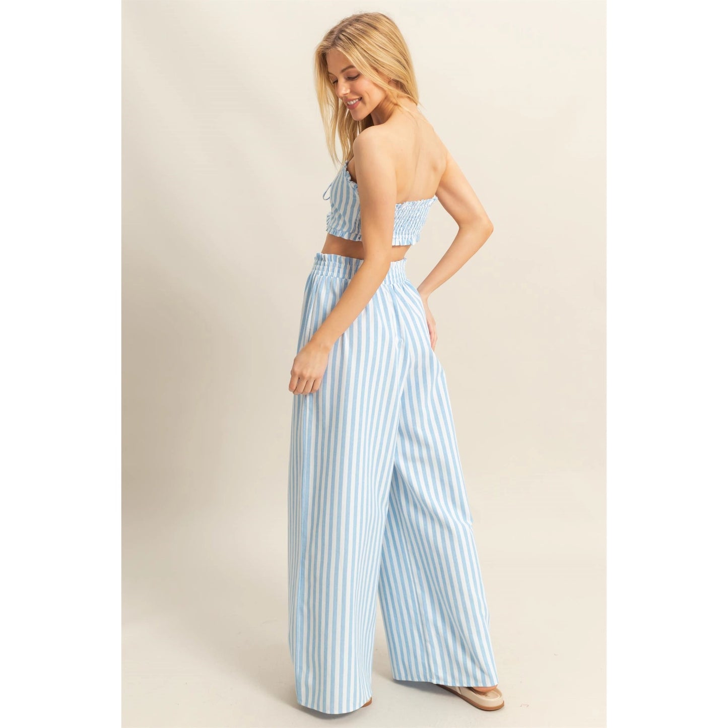 Sawyer Stripped Blue Set