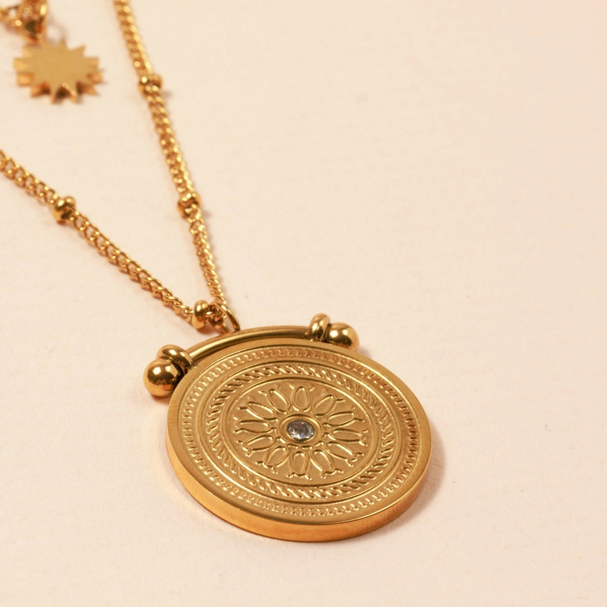 Coin Double Layer Necklace