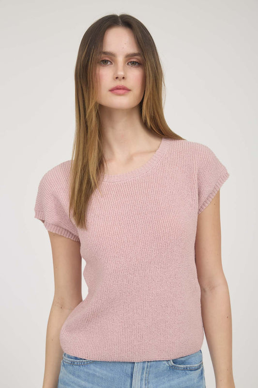 Ava's Blush Sweater Top