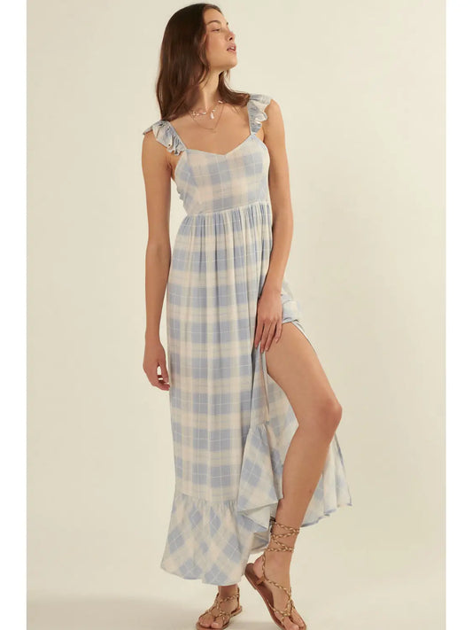 Gabbie Gingham Maxi Dress