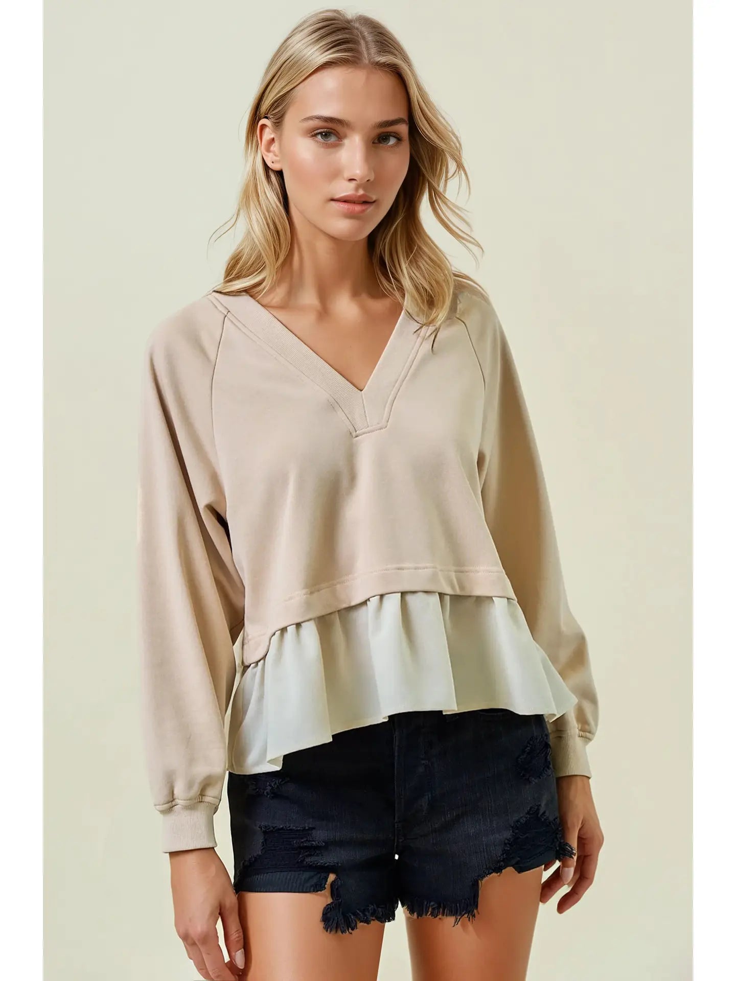 Taylor Peplum Sweatshirt