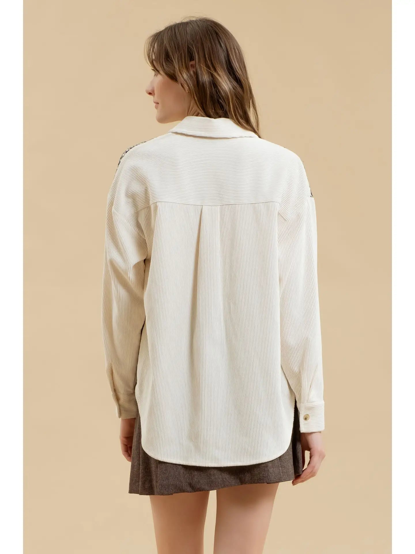 Harley Houndstooth Shacket