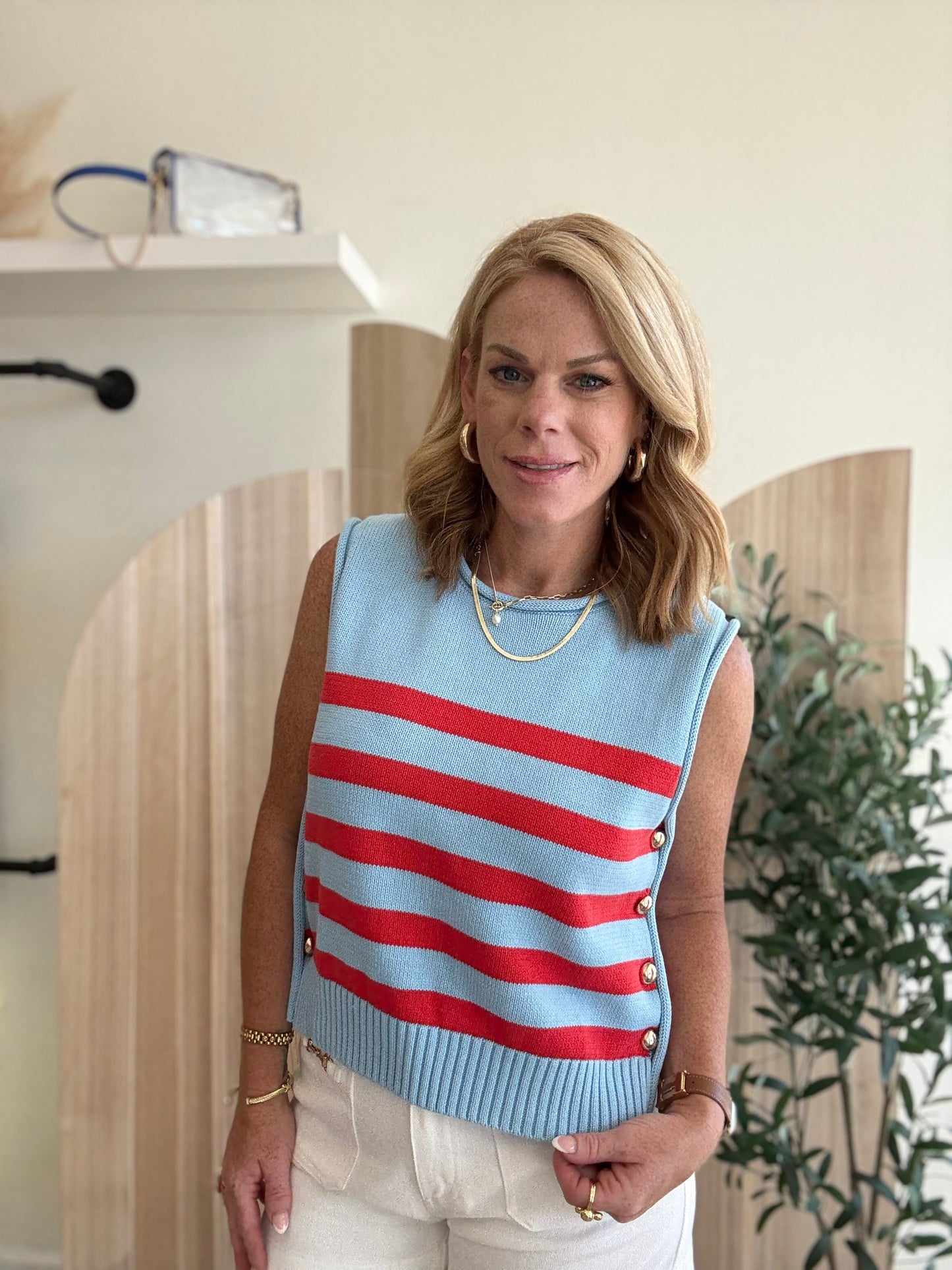 Americana Stripe Vest