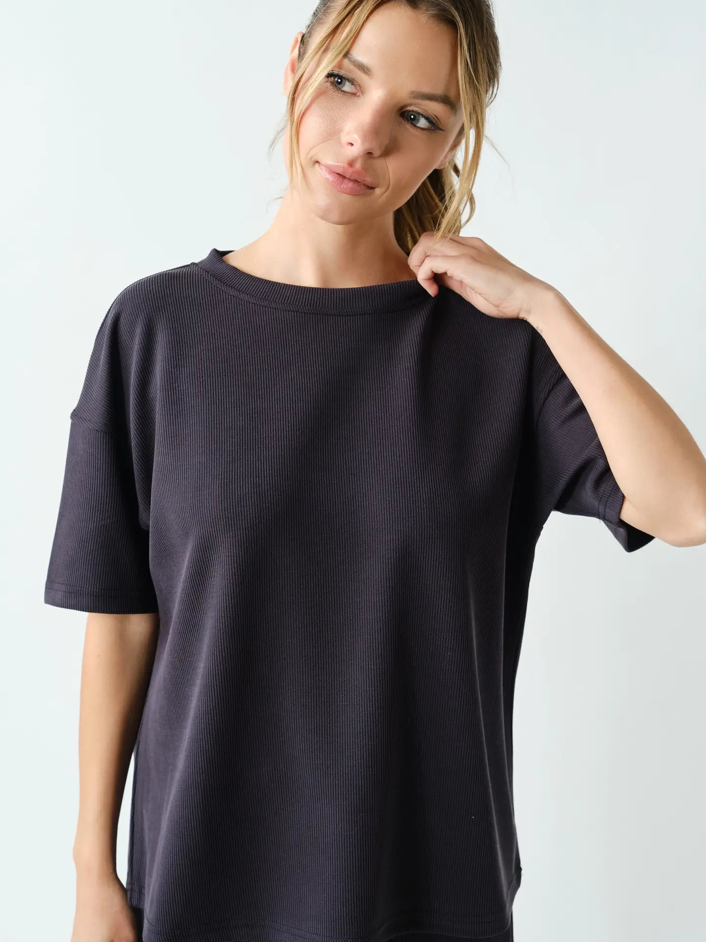 Black Ribbed Set