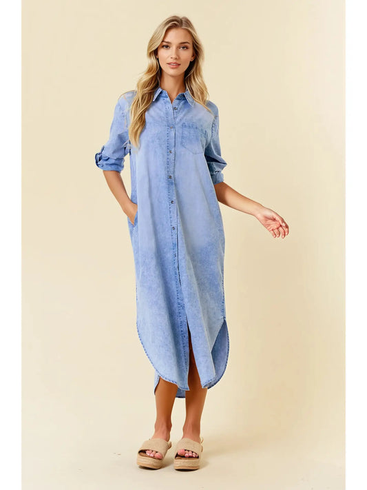 Charlotte Chambray Dress