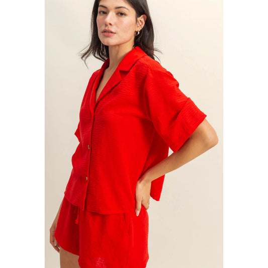 Grace Linen Red Set