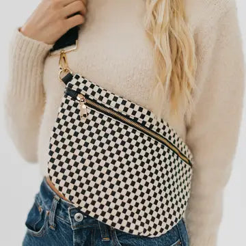 Checkered Cross Body Bag