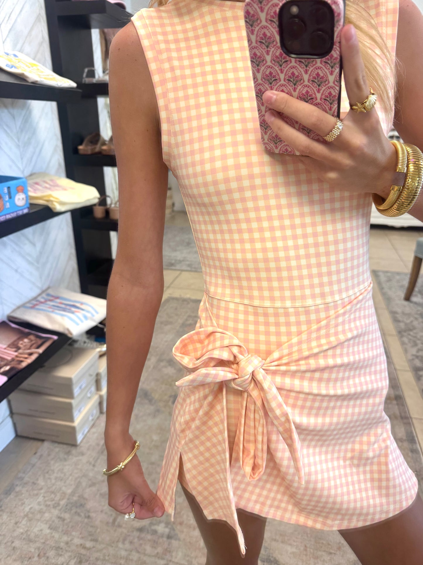 Kennedy Gingham Romper