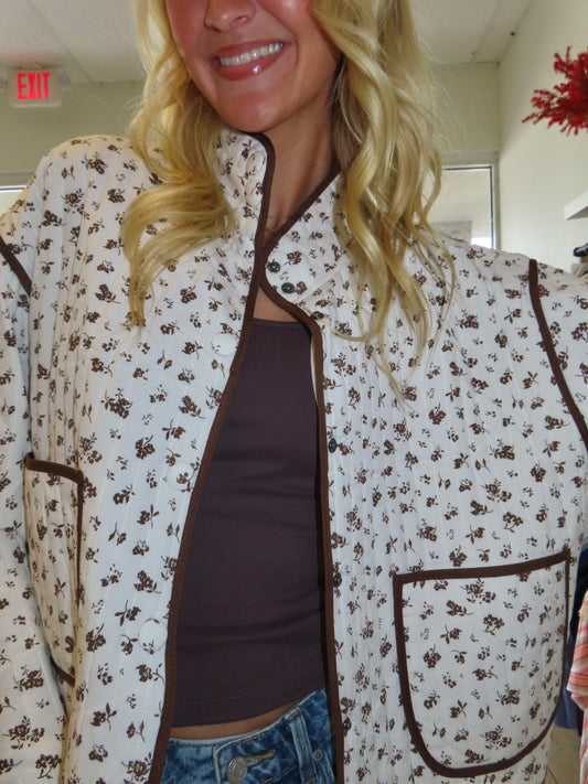 Floral Quilted Jacket