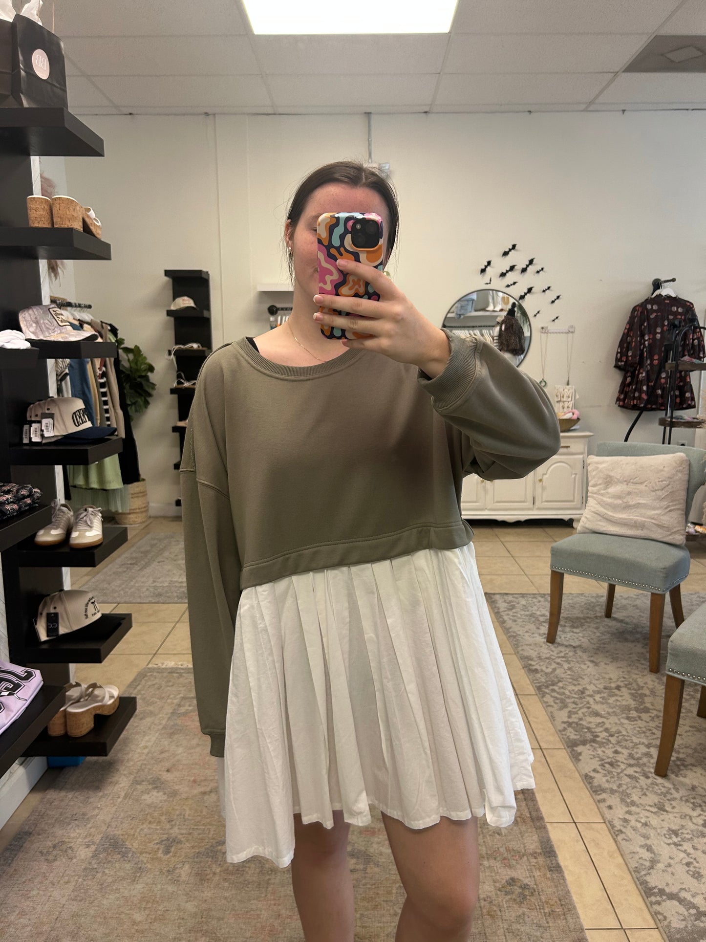 Peplum Sweater Dress