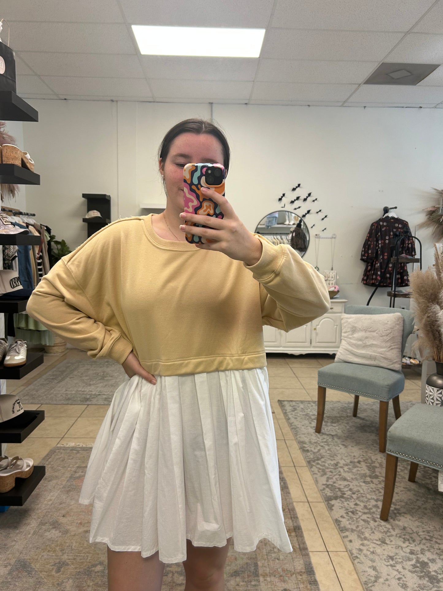 Peplum Sweater Dress