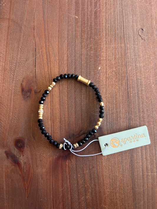 Stretch Bracelet 4mm Jet Black