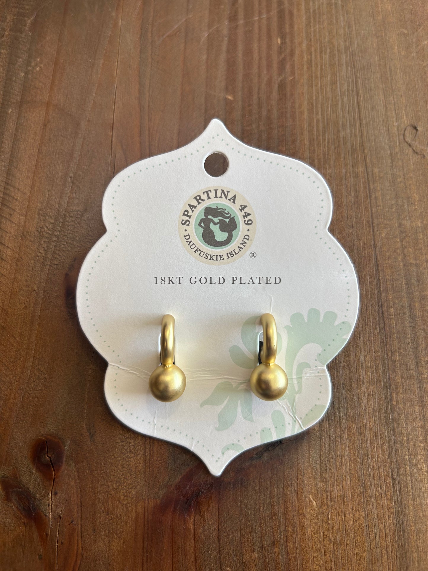 Chunky Ball Hoop Earrings Gold