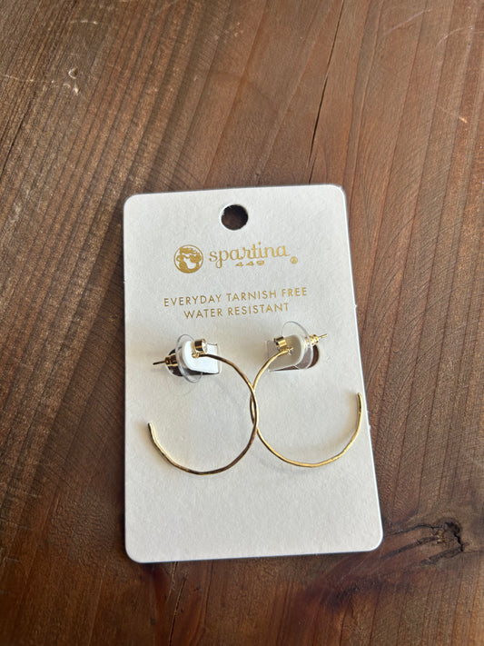 SP Ultrathin Hoop Earrings 24mm Crystal