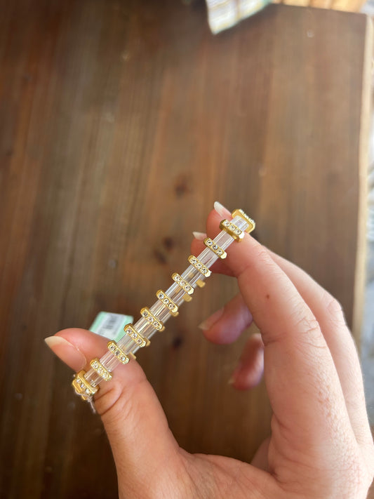 Sparkle Tila Stretch Bracelet Crystal