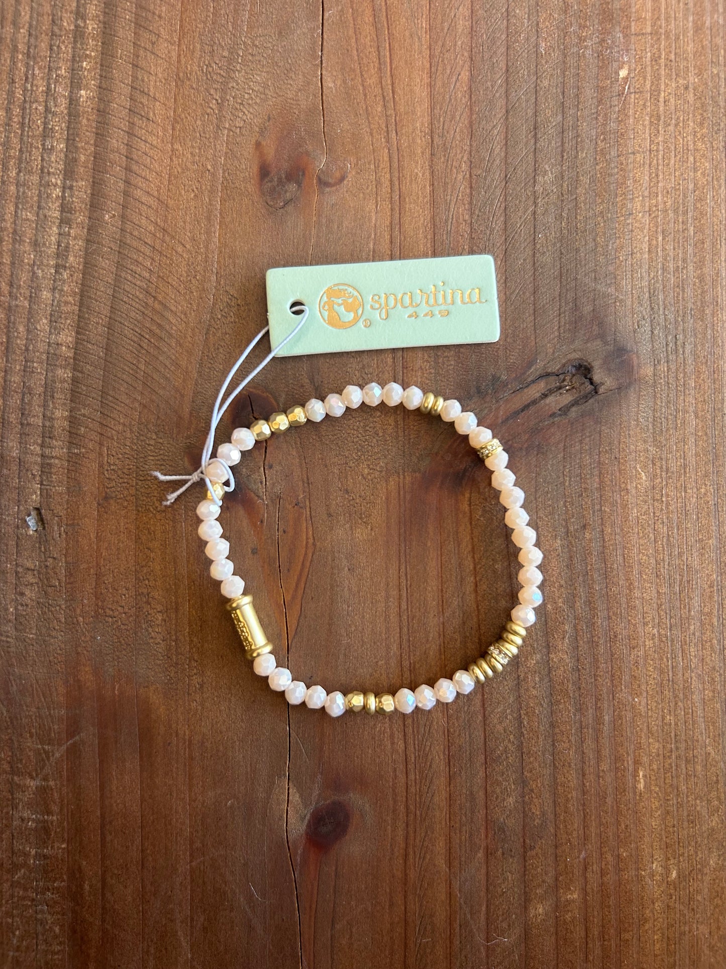 Stretch Bracelet 4mm Cream