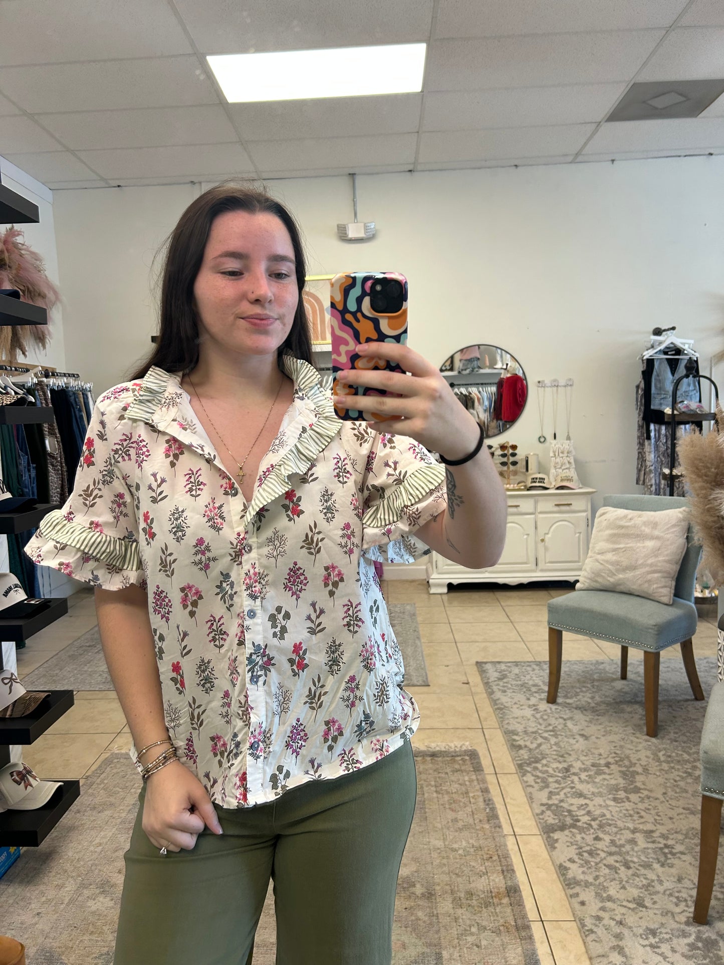 Lindsey Floral Floral Top