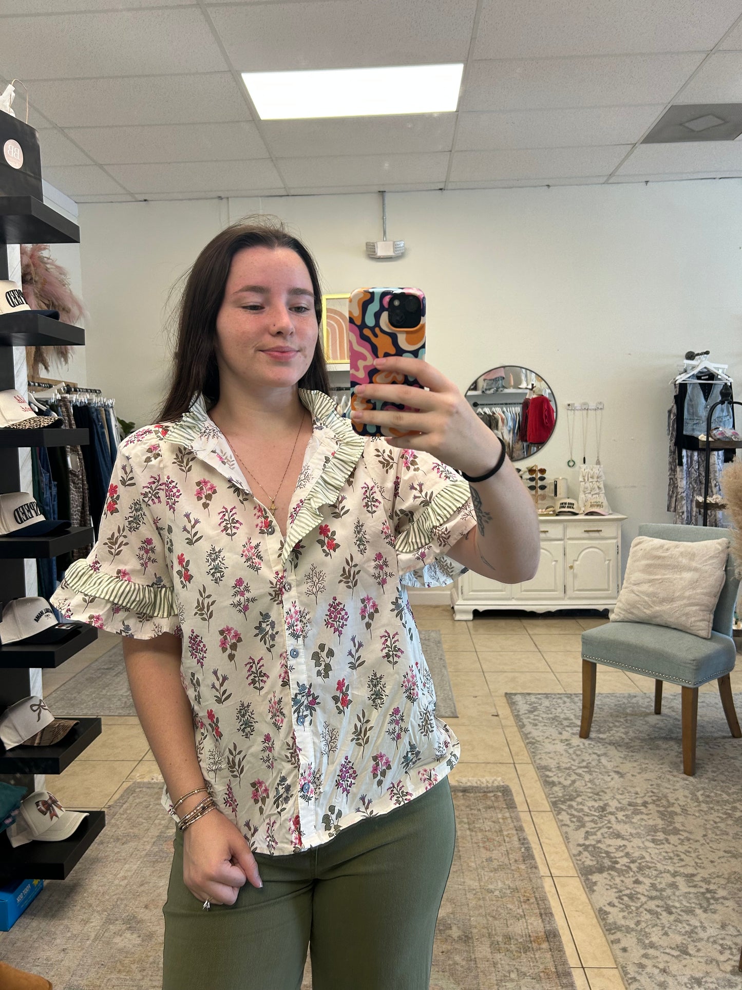 Lindsey Floral Floral Top