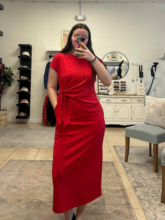 Glinda Red Maxi Dress