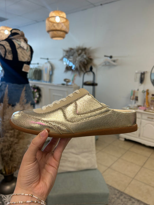 Gold Mule Sneakers