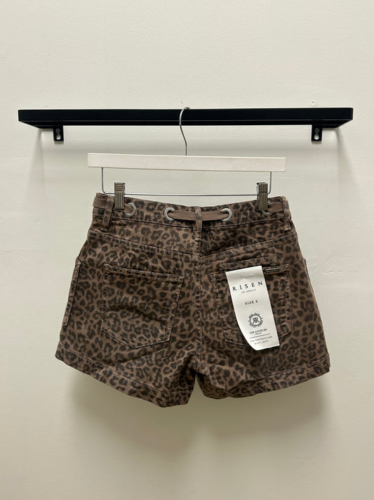 Laura Leopard Shorts