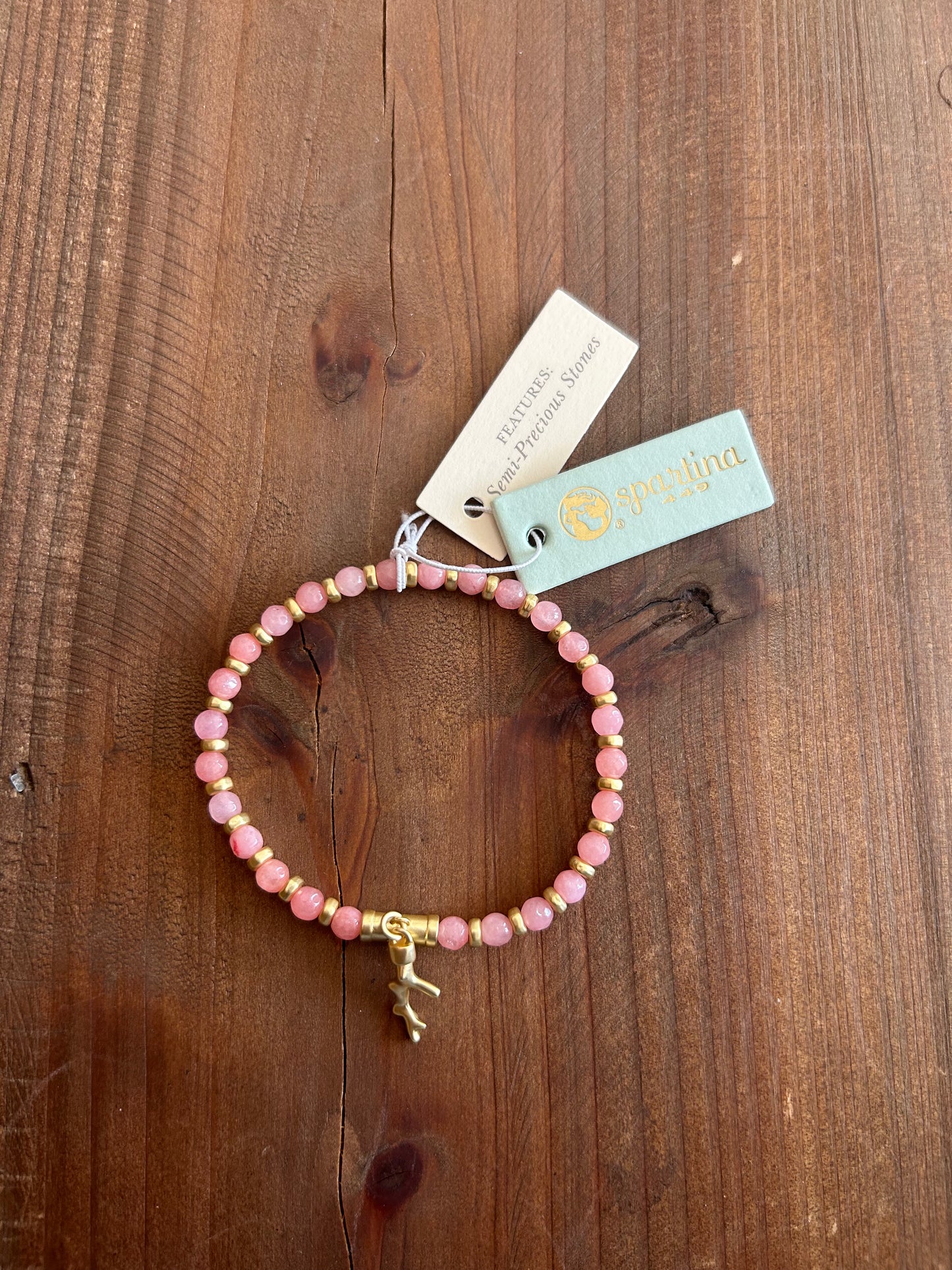 Calm Waters Stretch Bracelet 4mm Pink