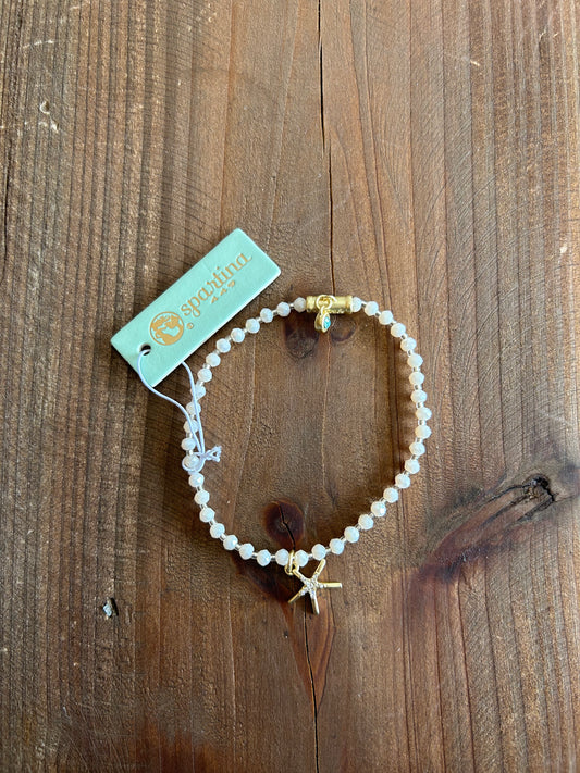 Twinkle Stretch Bracelet Cream/Starfish