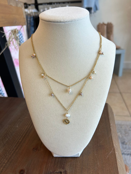 Pearl Dove Necklace 18"
