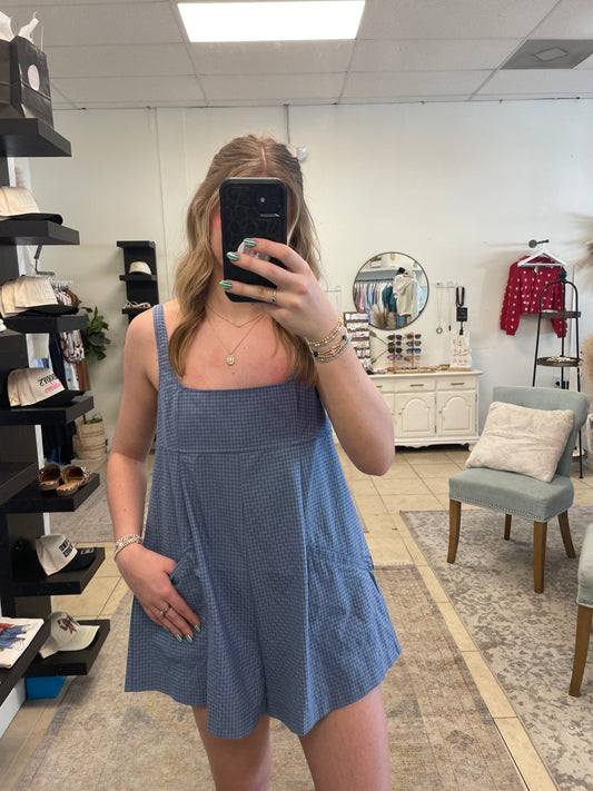 Oahu Plaid Romper