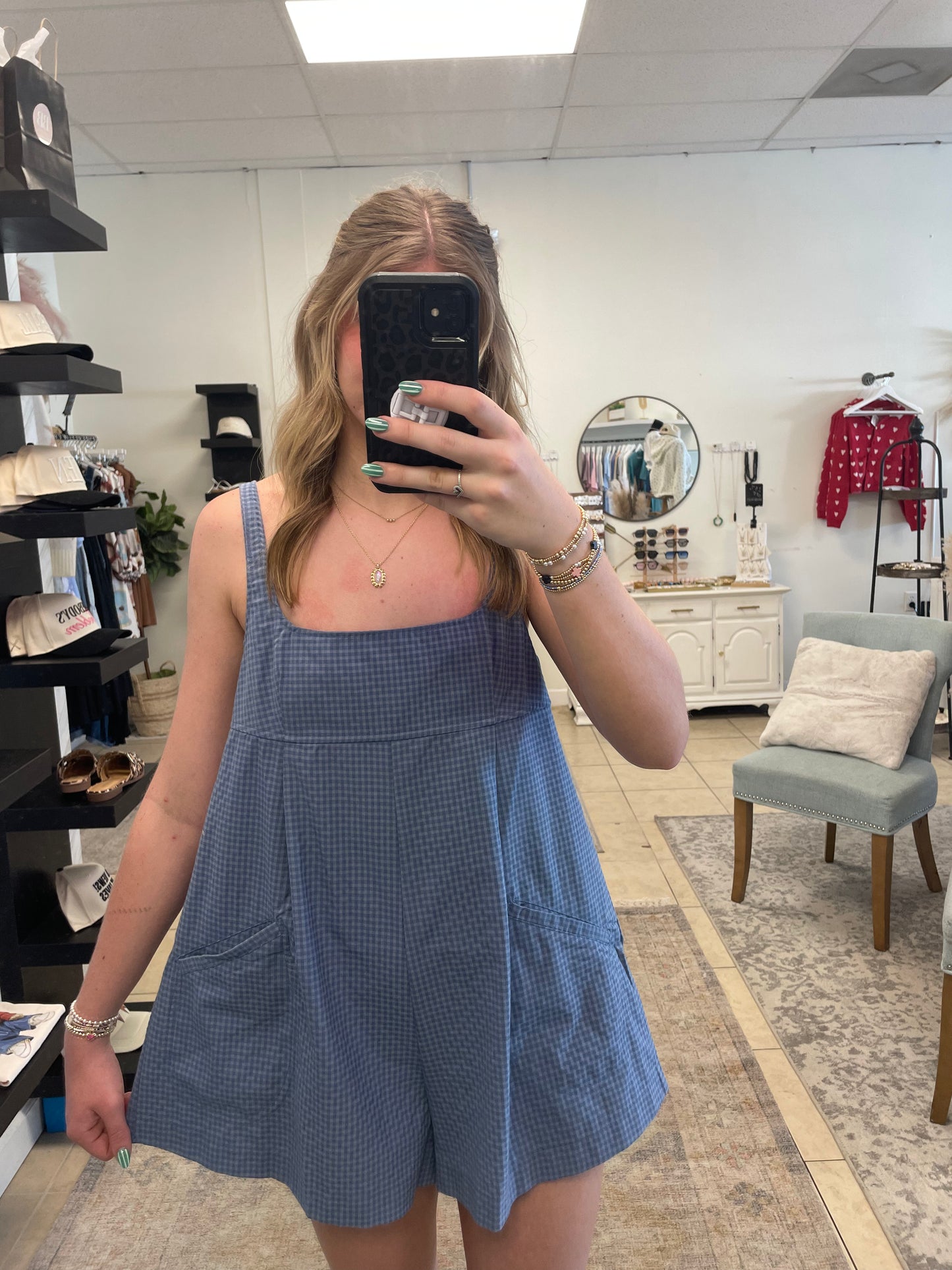 Oahu Plaid Romper