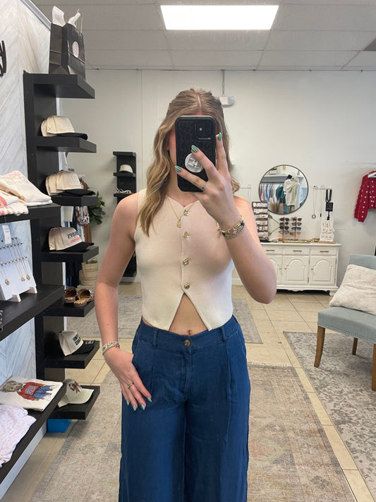 Shelly's Tan Vest
