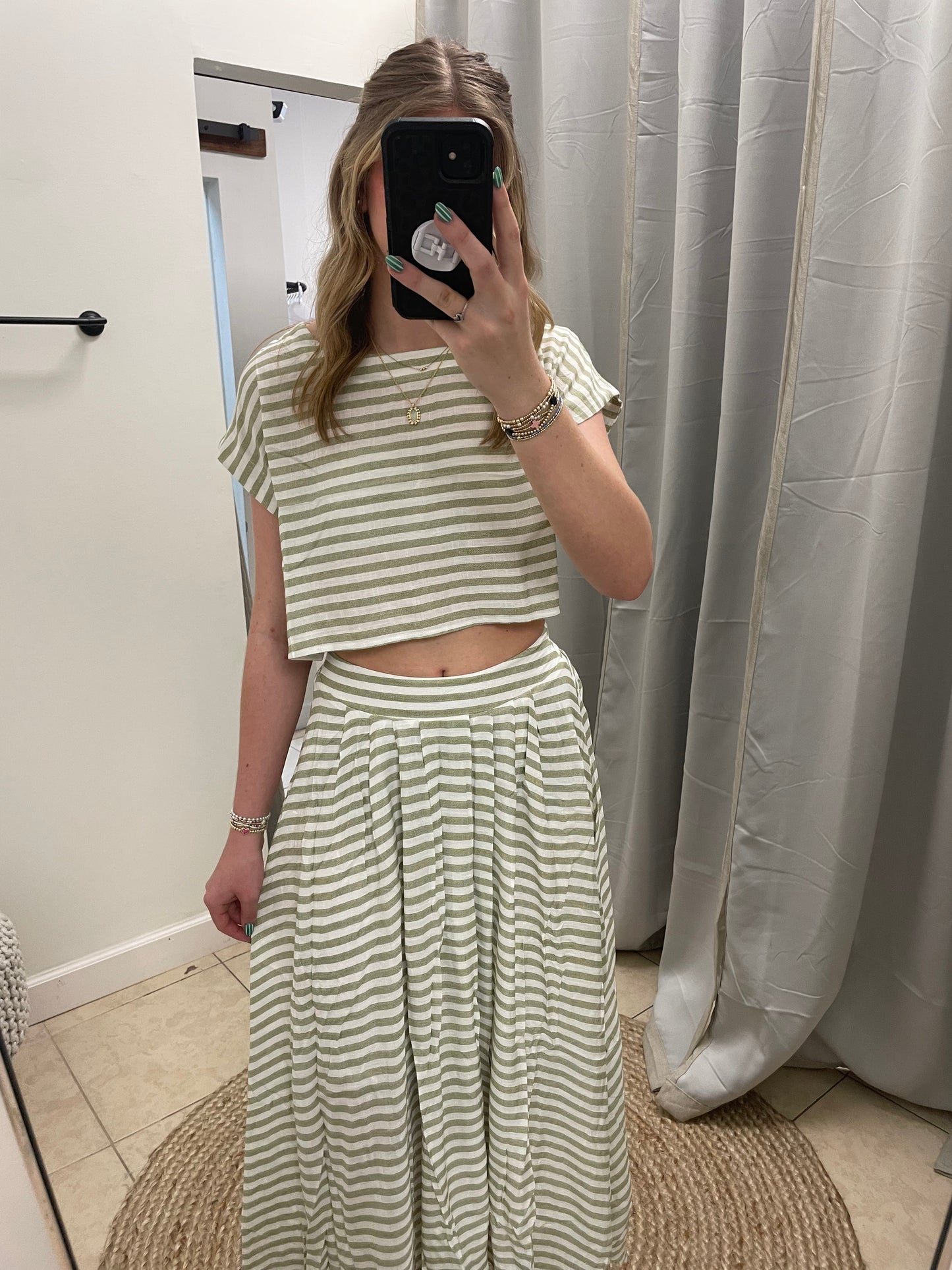 Natalia Stripe Set Skirt